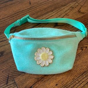 Stoney Clover Lane x Target green fanny pack with flower patch